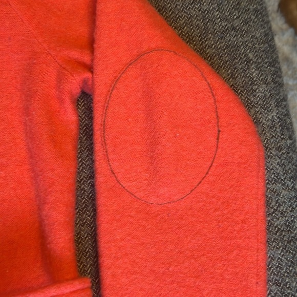 Anthropologie sparrow 100% Wool Coral Knit Belted Blazer sz S - Picture 5 of 11